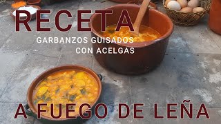 RECETA  Garbanzos guisados con acelgas a fuego de leña PlaceresdelFuegoxl9it [upl. by Kreindler132]