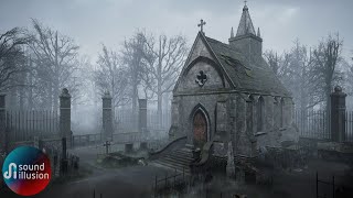 Haunted Graveyard Spooky Ambience Scary Halloween sounds [upl. by Tawsha]