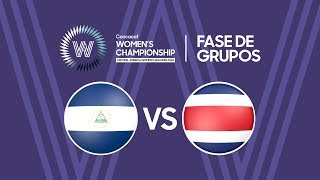 Concacaf Womens Championship Qualifiers 2018  Nicaragua vs Costa Rica [upl. by Ahsilahk]