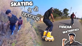 आज Skating करते हुए Waterfall देखने 😃  Vishal skater [upl. by Saied152]