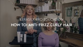 How To AntiFrizz Curly Hair  KERASILK [upl. by Pain]