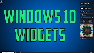 Add Modern Widgets  Windows 10 [upl. by Akinorev]