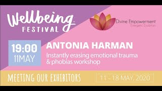 Antonia Harman Divine Empowent instantly dissolving trauma Mind Body Spirit Wellbeing Festival [upl. by Nylireg]