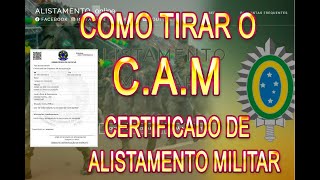 ALISTAMENTO MILITAR COMO TIRAR O Certificado de Alistamento Militar alistamento militar exército [upl. by Oralee]