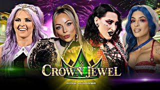 Liv Morgan vs Rhea Ripley vs Candice LeRae vs Zelina Vega Full Match WWE Crown Jewel 2024 [upl. by Ahsiekat]