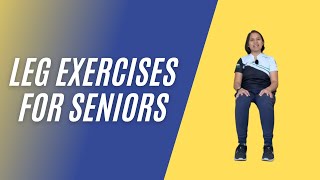 5min Seated Leg Exercises for Seniors to stay flexible [upl. by Essie]