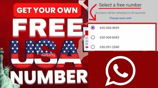 How to Get FREE USA mmNumber for WhatsApp Verification 2024  Free US WhatsApp 2024 [upl. by Aria]