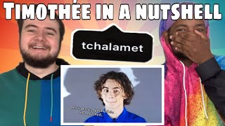 timothée chalamet in a nutshell REACTION [upl. by Caswell]