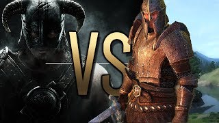 OBLIVION vs SKYRIM Español [upl. by Leaffar]