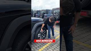 Alloy wheels of Mahindra Thar Roxx take inspection from Rock thesuv tharroxx carblogindia [upl. by Mogerly542]