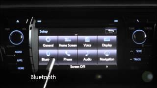 How to Pair an iPhone to a 2014 Toyota Corolla w Navigation amp Entune [upl. by Etteraj995]