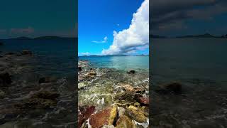 Refreshing sound of waves against the rocks Tropical island ambience asmr relaxation [upl. by Alwyn]