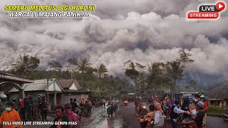 Gunung SEMERU MELETUS amp Luncurkan Awan Panas Sejauh 3500M Siang ini Warga Panik Teriak Takbir [upl. by Mayworm]