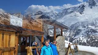 Pitztal Pitztaler Gletscher Rifflsee Ski 2017 [upl. by Nostaw]