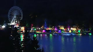 Panorama von der nächtlichen Uferpromenade in Titisee  Hochschwarzwald [upl. by Asen240]