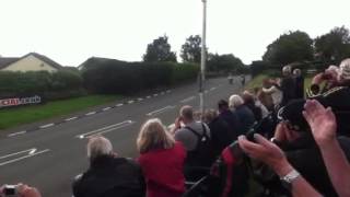 Giacomo Agostini amp John McGuinness 1967 TT reenactment [upl. by Kerrill]