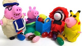 PEPPA PIGS FAMILY ZOE ZEBRA REBECCA RABBIT PEDRO PONY amp CANDY CAT GO TRICK OR TREATING  PART 5 [upl. by Phail]