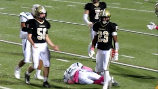 HUGE HIT  Ejection  Trumbull Football Player Ejected vs Norwalk  October 13 2017 [upl. by Ashely]