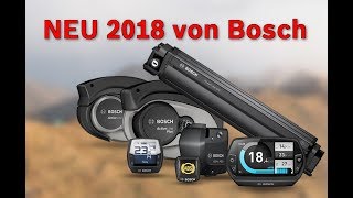 Vorgestellt eBikeNeuheiten 2018 von Bosch [upl. by Nodnahs]