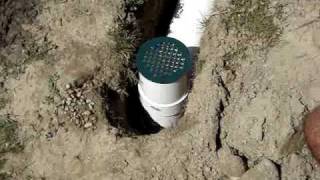 How To Install Underground Downspout French Drain PopUp Roof Drainage [upl. by Akinot]