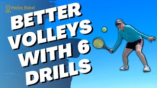 Dominate The Net  Improve Your Tennis Volleys With These 6 Drills [upl. by Leidgam]