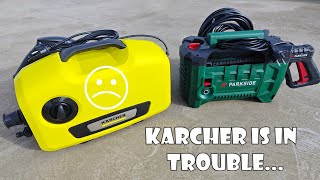 Parkside Pressure Washer PHDS 110 A1 Silent vs Karcher K25 Silent  Parkside vs Karcher [upl. by Hailey565]