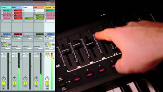 Novation  SL MkII and Impulse Controlling Ableton Live [upl. by Enyamrahs327]