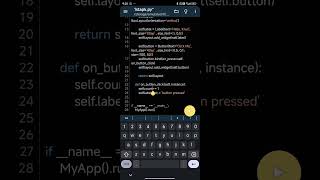 Simple Kivy App with Pydroid Button Counter Demo Python Kivy Pydroid Android Programming [upl. by Onabru]