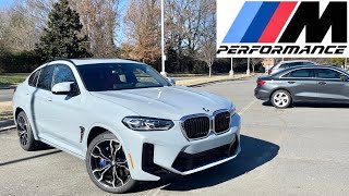 2024 BMW X4M POV Start Up Test Drive Walkaround and Review [upl. by Nakhsa401]