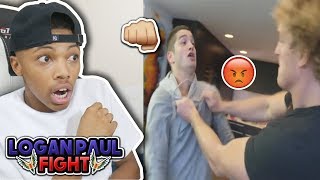 Logan Paul Fight Reaction [upl. by Dahsraf36]