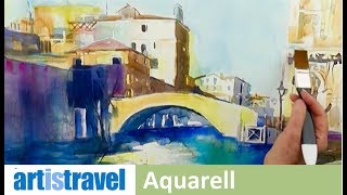 Venedigs Architektur aquarellieren mit Gabriele TemplinKirz [upl. by Gertrudis]