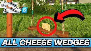 Farming Simulator 22  All 12 Cheese Wedges Erlengrat Collectibles [upl. by Ahsin]