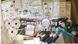 Unboxing  Preorder FrühjahrSommerkatalog und Saleabration 2018 Stampin Up [upl. by Fafa]