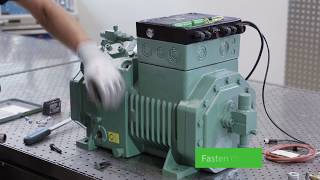 How to mount the BITZER IQ MODULE on reciprocating compressors [upl. by Vershen556]