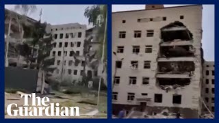 Aftermath of deadly Russian missile attack on Poltava military institute [upl. by Ratha812]