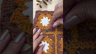 Emenda de square de croche em zig zag  Granny square crochet [upl. by Artimas]