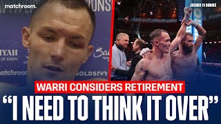 quotMy Initial Thoughts Are Its Not Therequot  Josh Warrington Talks After Anthony Cacace Defeat [upl. by Akamaozu176]