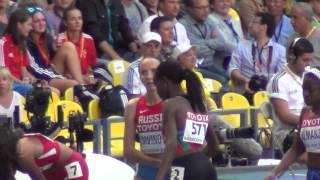 IAAF Worlds 16 08 2013 Moscow Mariya SAVINOVA 800m semifinal [upl. by Eidas]