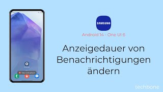 Anzeigedauer von Benachrichtigungen ändern  Samsung Android 14  One UI 6 [upl. by Llenod27]