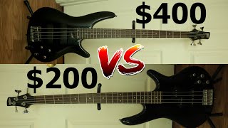 Ibanez GSR200 VS SR300 200 Ibanez Bass VS 400 Ibanez Bass Shootout Review [upl. by Eirlav]