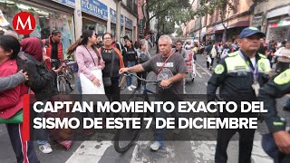 Usuarios comparten videos del sismo en CdMx con epicentro en Puebla [upl. by Hahseram]