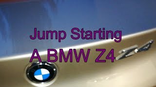 BMW Z4 Jump Start 20092016 amp BMW Z4 Battery Location for E89 [upl. by Gale125]