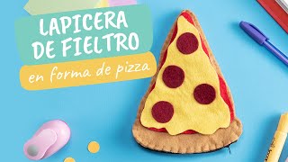 Lapicera de fieltro en forma de pizza [upl. by Aicercul709]