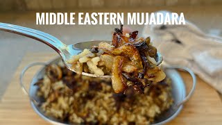 Middle Eastern Mujadara Recipe  Healthy amp Easy [upl. by Enyrehtac]