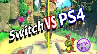 Yooka Laylee Switch VS PS4 [upl. by Aggy]