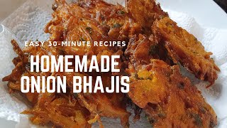 Onion Bhaji Recipe  QUICK AND EASY Tutorial [upl. by Patrizius]