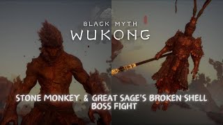 Stone Monkey amp Great Sages Broken Shell Boss Fight Final Bosses  Black Myth Wukong [upl. by Treborsemaj]