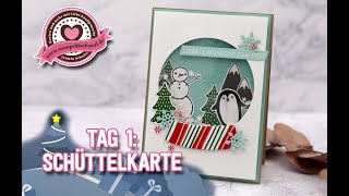 8 Tage Weihnachten Tag1 Schüttelkarte quotSchneekugelquot [upl. by Adnir]