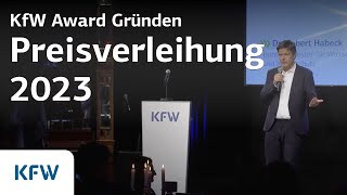 Ein Award für innovative Gründerinnen und Gründer  Preisverleihung KfW Award Gründen 2023 [upl. by Strain]