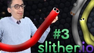 Slitherio 3  اسواء واحد يلعب سليذر [upl. by Daughtry]